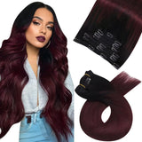 Clip in Hair Extensions Real Natural Hair Remy Straight Set 5&7 Pcs