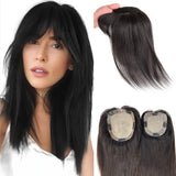 Hair topper with air bangs