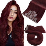 Clip in Hair Extensions Real Natural Hair Remy Straight Set 5&7 Pcs