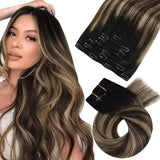 Clip in Hair Extensions Real Natural Hair Remy Straight Set 5&7 Pcs