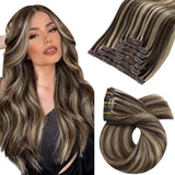 Clip in Hair Extensions Real Natural Hair Remy Straight Set 5&7 Pcs