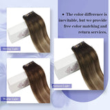 Clip in Hair Extensions Real Natural Hair Remy Straight Set 5&7 Pcs