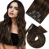 Clip in Hair Extensions Real Natural Hair Remy Straight Set 5&7 Pcs