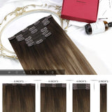 Clip in Hair Extensions Real Natural Hair Remy Straight Set 5&7 Pcs