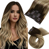 Clip in Hair Extensions Real Natural Hair Remy Straight Set 5&7 Pcs