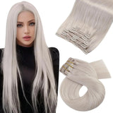 Clip in Hair Extensions Real Natural Hair Remy Straight Set 5&7 Pcs