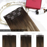 Clip in Hair Extensions Real Natural Hair Remy Straight Set 5&7 Pcs