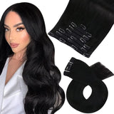 Clip in Hair Extensions Real Natural Hair Remy Straight Set 5&7 Pcs