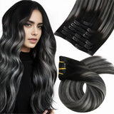 Clip in Hair Extensions Real Natural Hair Remy Straight Set 5&7 Pcs