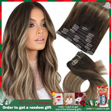 Clip in Hair Extensions Real Natural Hair Remy Straight Set 5&7 Pcs